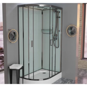 Душевая кабина Frank F418R М Brilliant 100x80 стекло матовое